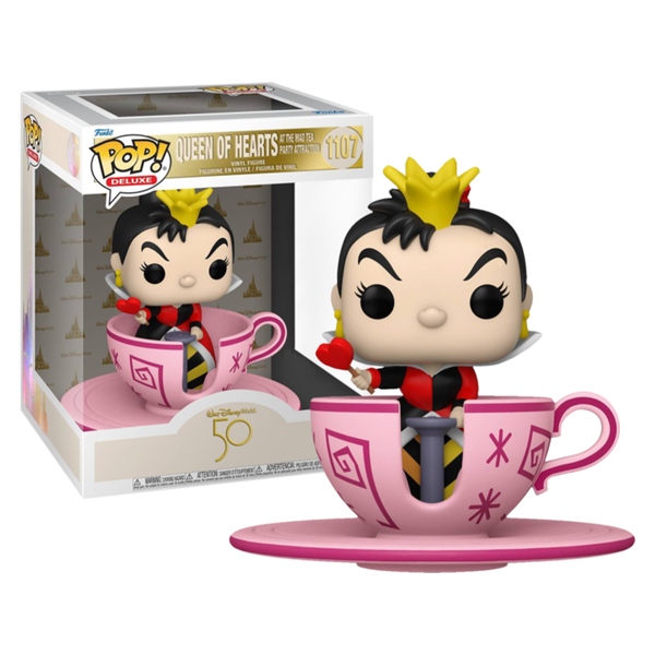 Funko Pop! Deluxe - Queen Of Hearts At The Mad Tea Party Attraction #1107 Special Edition Walt Disney World 50