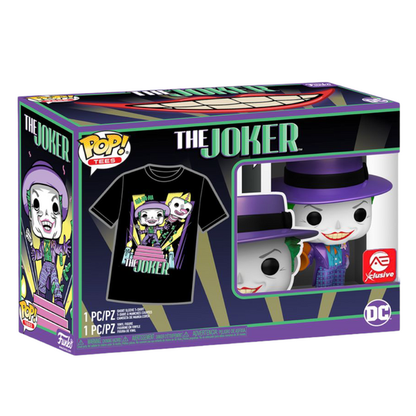 Funko POP! Joker 1989 (Metallic) #403 & Tee Exclusive Mexico