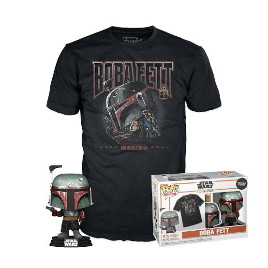 Funko Pop! Tees - Boba Fett #462 Talla M - M The Mandalorian